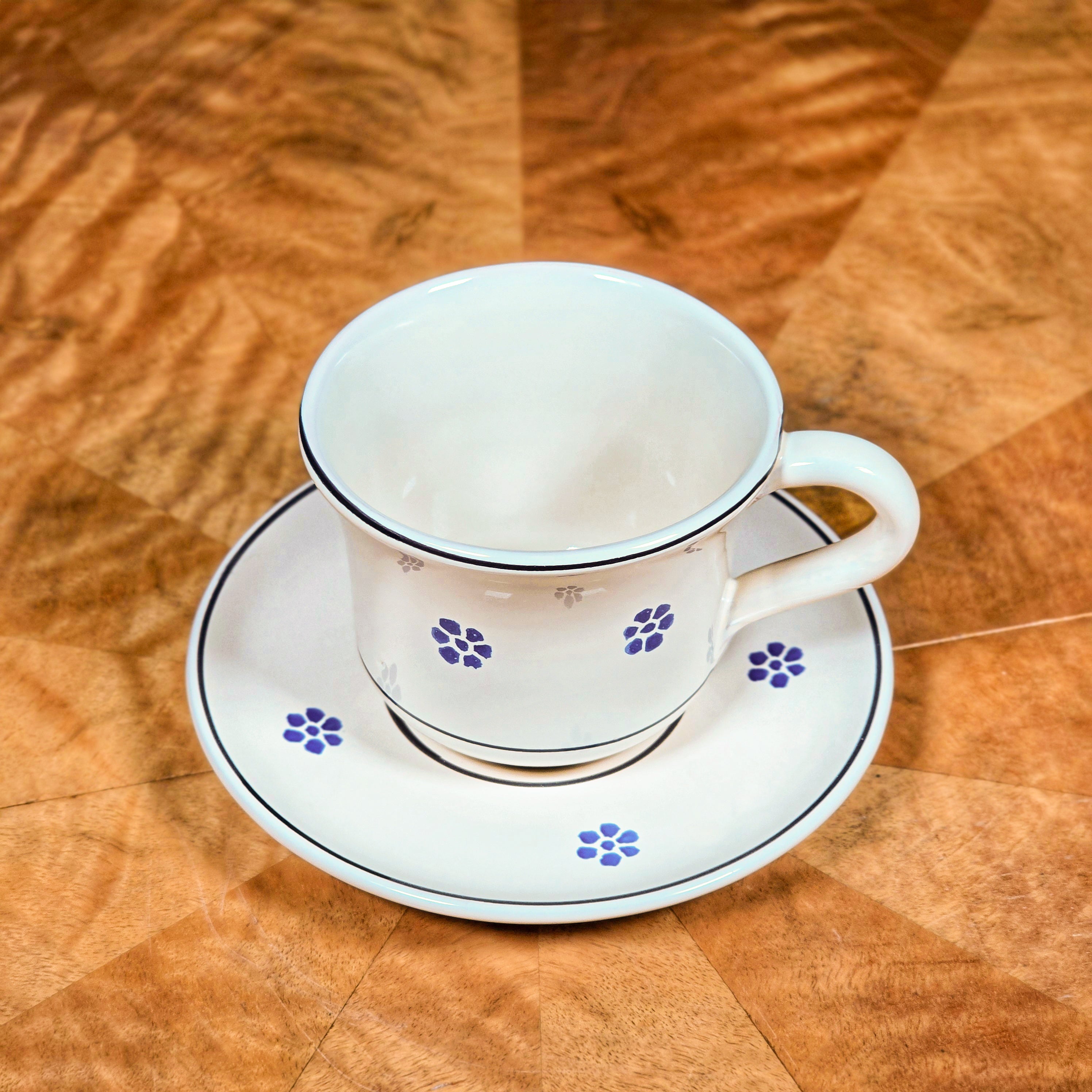 Italian Terracotta Floral Mug
